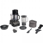 Kenwood compact food processor MultiPro XL Weigh+ black, 1,000 watts, integrated scale, blender attachment