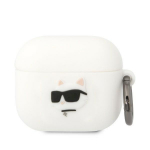 Karl Lagerfeld KLA3RUNCHH AirPods 3 cover Silicone Choupette Head 3D / white