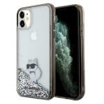 Karl Lagerfeld KLHCN61LKCNSK hardcase Liquid Glitter Choupette for iPhone 11/Xr 6.1" / transparent