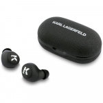 Karl Lagerfeld Saffiano Logo ENC Earphone TWS / black