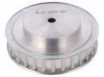 Belt pulley | AT10 | W: 16mm | whell width: 31mm | &Oslash;: 93.65mm | aluminium