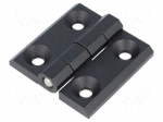 Hinge | Width: 50mm | zinc and aluminium alloy | black | H: 50mm