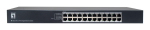 LevelOne GEU-2432 24-Port Gigabit Ethernet Switch, 4-Mode DIP Button, 19" Rackmount Unmanaged Switch