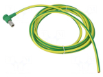 Test lead: single | socket angled 6mm | non-insulated | Len: 3m | PVC
