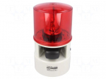 Signaller: lighting-sound | 24VDC | siren,rotating light | red | IP54