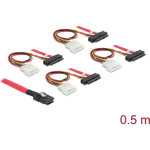 DELOCK SAS kaabel Mini SAS 36Pin -> 4x SAS 29Pin + 4Pin Molex