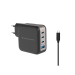 Laadija Conceptronic CONCEPTRONIC laadija 4-port 100W, 3xUSB-C, 1xUSB-A 1.5m sw