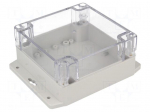 Enclosure: multipurpose | X: 120mm | Y: 120mm | Z: 60mm | polycarbonate