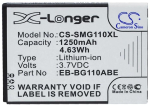 1250 mAh for Samsung EB-BG110ABE
