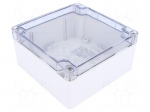 Enclosure: multipurpose | X: 120mm | Y: 120mm | Z: 60mm | 1554 | grey | IP66