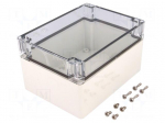 Enclosure: multipurpose | X: 120mm | Y: 160mm | Z: 90mm | EURONORD | grey