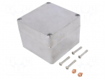 Enclosure: multipurpose | X: 120mm | Y: 122mm | Z: 91mm | 68 | aluminium