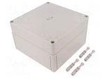Enclosure: multipurpose | X: 180mm | Y: 182mm | Z: 110mm | TK PS | grey