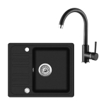 Komplekt graniidist valamu SQ102 + segisti 5523 must metallik