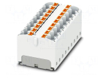 Splice terminal: rail | 32A | 450V | push-in | PA | L: 21.7mm | 0.2&divide;6mm2