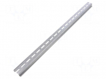 DIN rail | steel sheet | W: 35mm | L: 487mm | RITTAL-1007600 | AE,KL