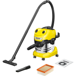 K&auml;rcher WD 4 SV-20, wet/dry vacuum cleaner (yellow/stainless steel)
