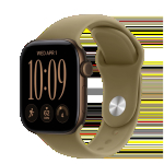 Nutikell Apple Watch Series 12 GPS + Cellular 42mm tumedast pronksist alumiiniumkorpus oliivrohelise spordirihmaga - S/M