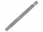 Screwdriver bit | Torx&reg;,spherical | TX40 | Overall len: 89mm