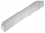 Spiral wrapping | &Oslash;Bundle : 12&divide;35mm | polyetylene | natural | L: 10m