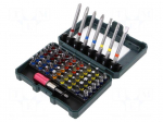Kit: screwdriver bits | Pcs: 56 | Package: bag
