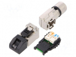 Plug | RJ45 | PIN: 8 | Cat: 6a,Class EA | shielded | gold-plated | 5&divide;9mm