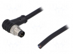 Connector: M8 | male | PIN: 3 | angled 90&deg; | plug | 3A | IP65/IP67 | 60V | 1m