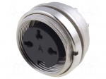 Connector: M16 | socket | female | soldering | PIN: 3 | 5A | 300V | IP40