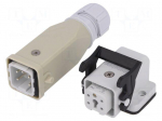 Connector: HDC | male + female | C146 | PIN: 5 | 4+PE | size A3 | M20 | 10A