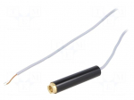 Module: laser | 7mW | red | ellipse | 635nm | 4.5&divide;6VDC | 30&divide;150mA