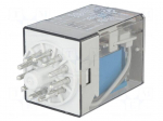 Relay: electromagnetic | 3PDT | Ucoil: 24VDC | 10A/250VAC | 10A/30VDC