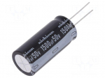 Capacitor: electrolytic | THT | 1500uF | 50VDC | &Oslash;18x40mm | Pitch: 7.5mm
