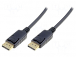 Cable | DisplayPort 1.1a | DisplayPort plug,both sides | 10m | black