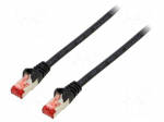 Patch cord | S/FTP | 6 | stranded | Cu | LSZH | black | 5m | halogen free