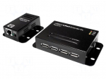 USB extender | USB 1.1,USB 2.0 | black | Cat: 5e,6