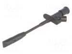 Clip-on probe | with puncturing point | 10A | black | 4mm