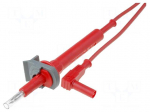 Test lead | 20A | 4mm angled banana plug-test probe | Len: 1.2m | red