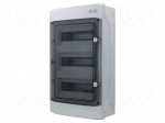 Enclosure: for modular components | IP65 | light grey | Series: ECH