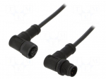 Cable: for sensors/automation | PIN: 4 | M12-M12 | D code-Ethernet
