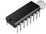 IC: driver | serial input,latch | BiCMOS | DIP16 | 500mA | 50V | 3.3MHz