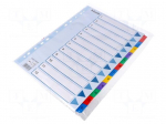File dividers numbered | Label symbol: 1-12