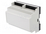 Enclosure: for DIN rail mounting | Y: 90mm | X: 105mm | Z: 58mm | grey