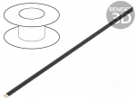 Wire | LiYz | 2x0.08mm2 | 60V | Package: 100m | Cu | stranded | black