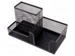 Desk organizer | black | metal
