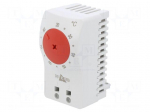 Sensor: thermostat | NC | 3A | 250VAC | spring clamps | 60x33x41mm | IP20