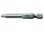 Screwdriver bit | Torx&reg; | TX03 | 1/4" | Overall len: 50mm