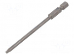 Screwdriver bit | Torx&reg; | TX10 | Overall len: 90mm | PROFESSIONAL