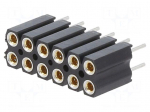 Connector: pin strips | socket | female | PIN: 12 | THT | 3A | 150V | BL 6