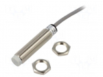 Sensor: inductive | OUT: PNP / NO | 0&divide;4mm | 10&divide;30VDC | M12 | 2m | IP67