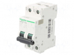 Circuit breaker | 500VDC | Inom: 32A | Poles: 2 | Charact: C | 20kA | IP20
